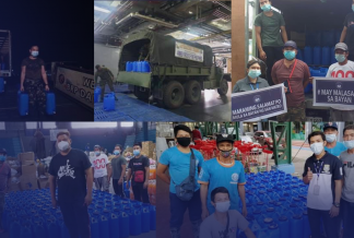Sotto donates 900 gallons of drinking water to Ulysses victims